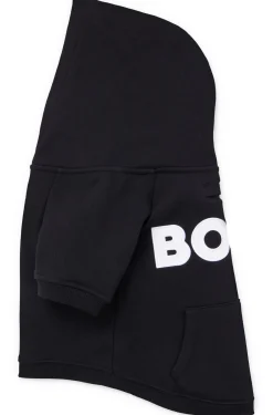 Dog hoodie in a cotton blend with contrast logo