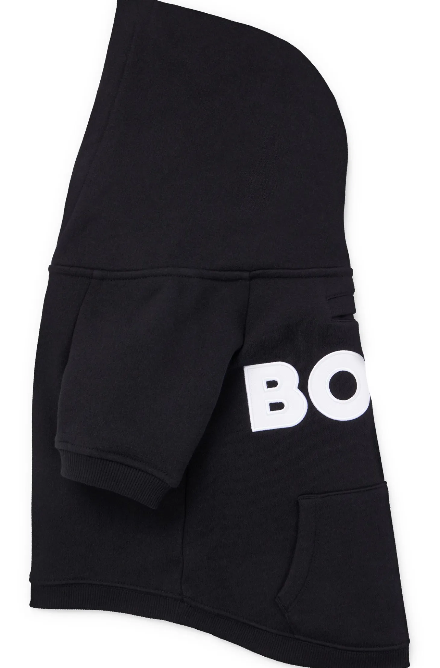 Dog hoodie in a cotton blend with contrast logo
