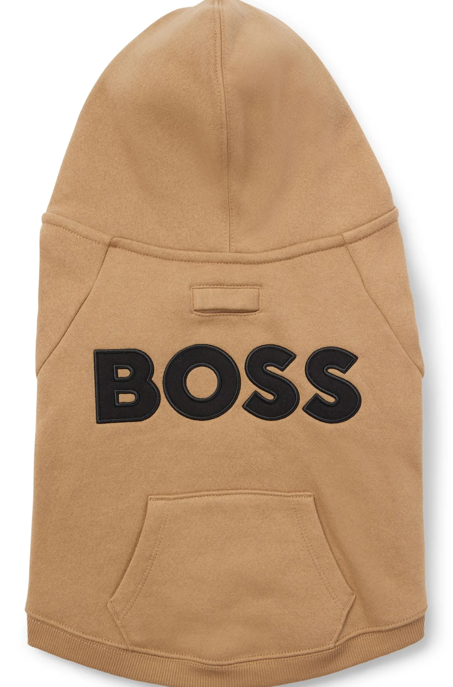 Dog hoodie in a cotton blend with contrast logo