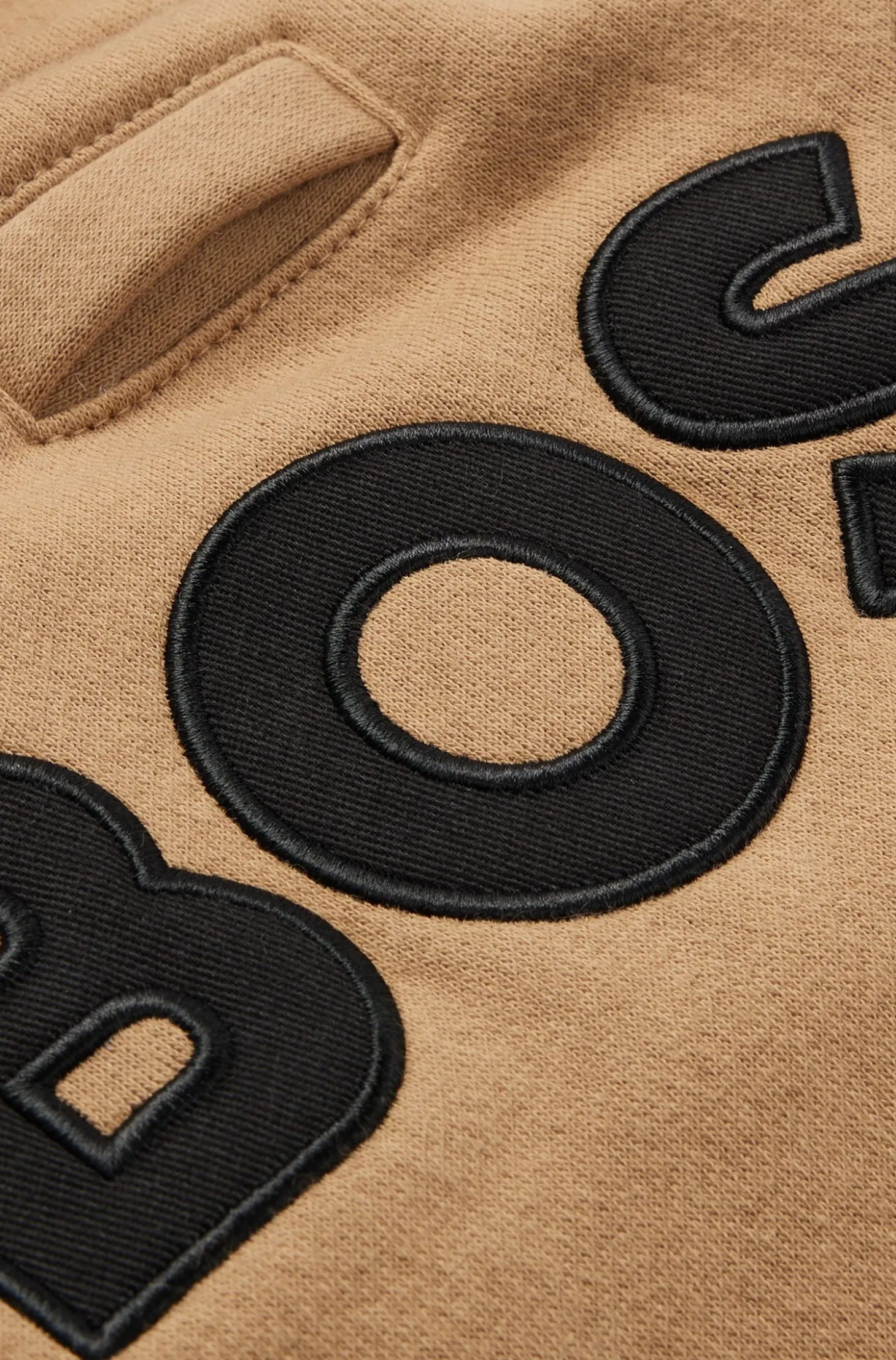 Dog hoodie in a cotton blend with contrast logo