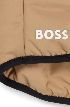 Dog lightweight jacket with logo detailing