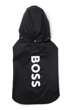 Dog raincoat in waterproof fabric with contrast logo
