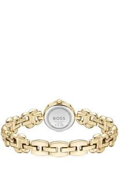 DOUBLE B DRESSY Gold-tone watch with monogram bracelet