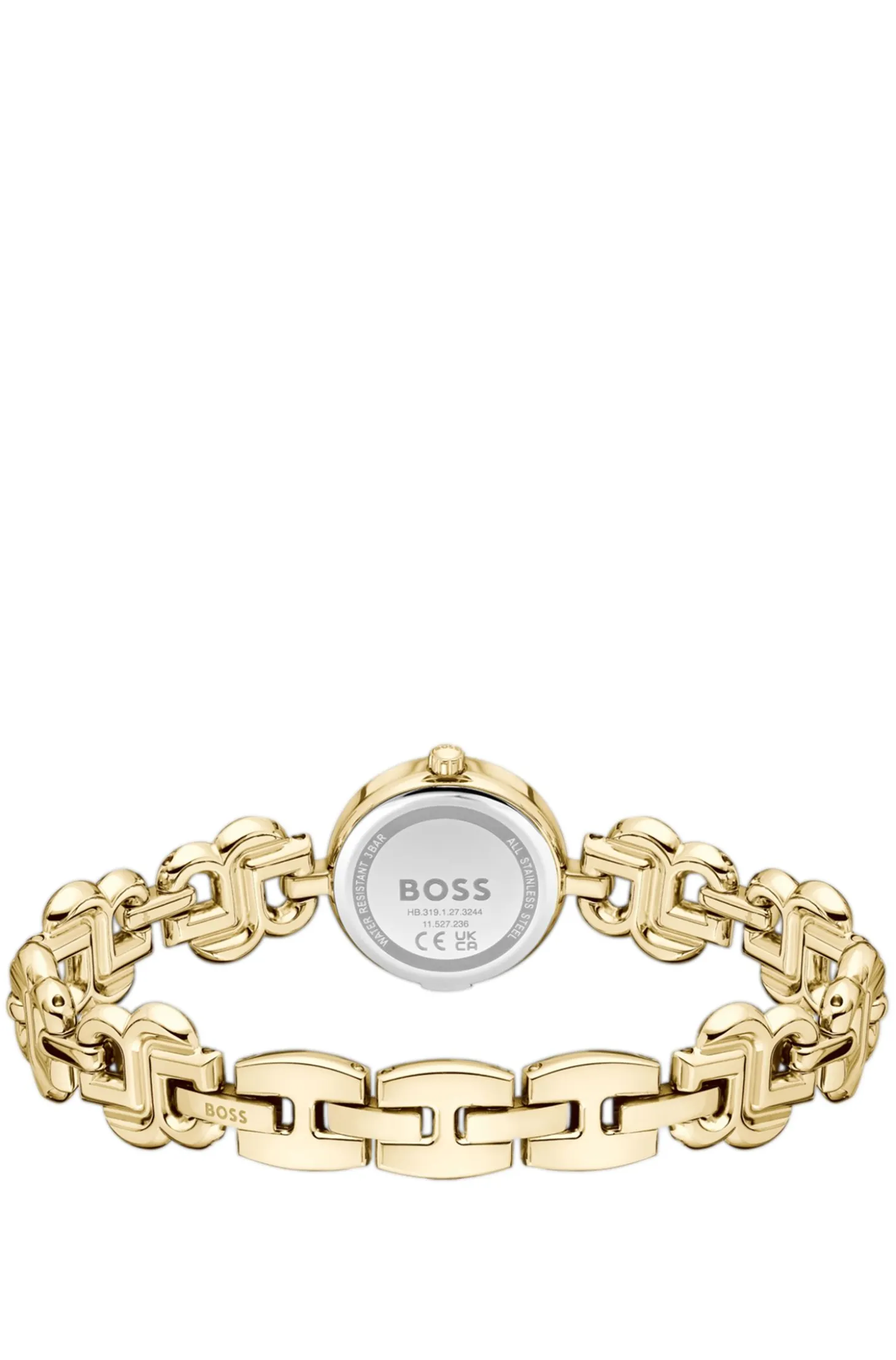 DOUBLE B DRESSY Gold-tone watch with monogram bracelet