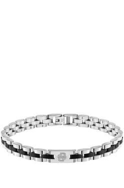 Double-B-monogram cuff with black trims