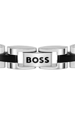 Double-B-monogram cuff with black trims