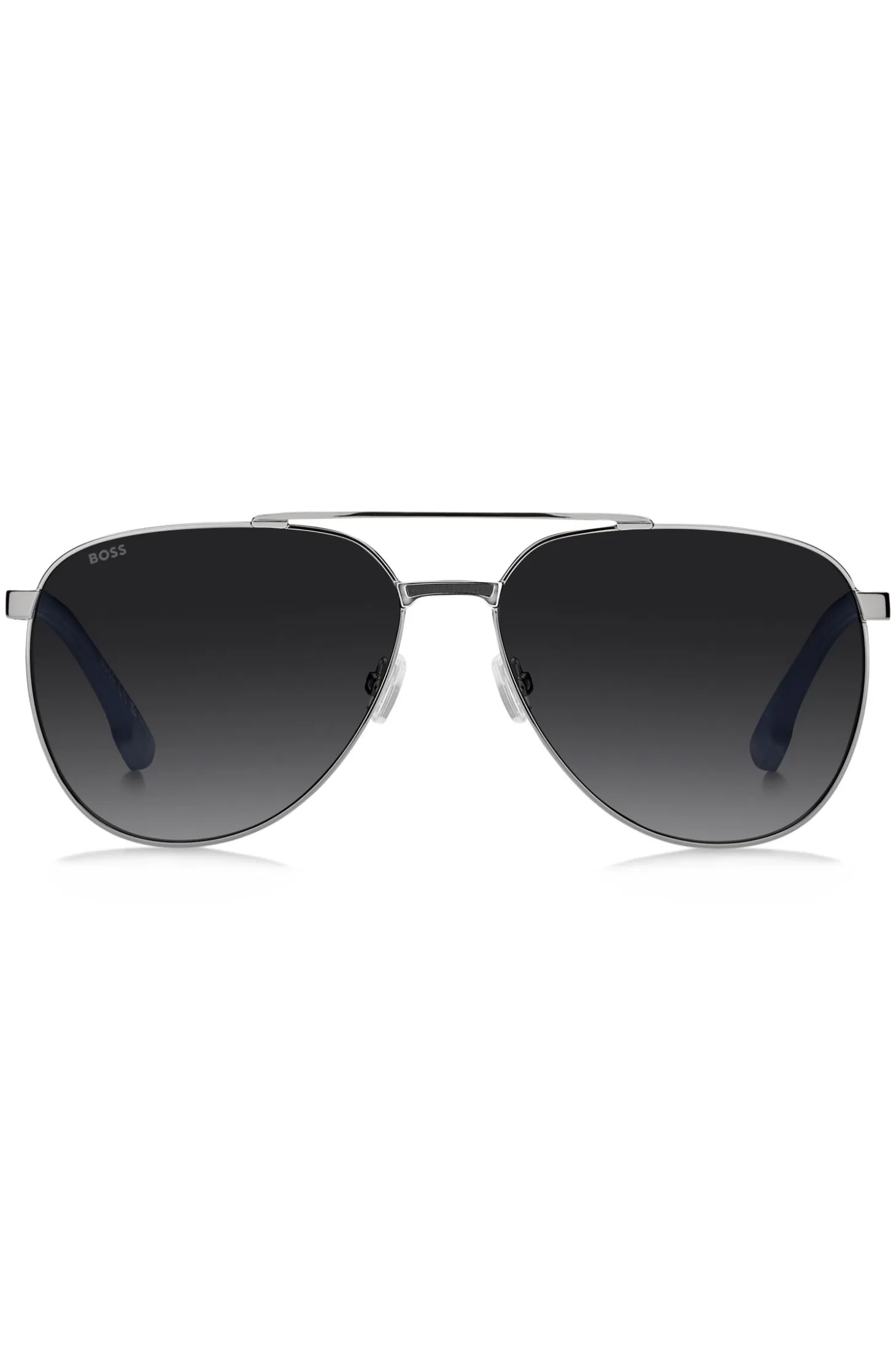Double-bridge sunglasses with carbon-fibre temples