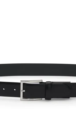 Dressletic leather belt with concealed elasticated section