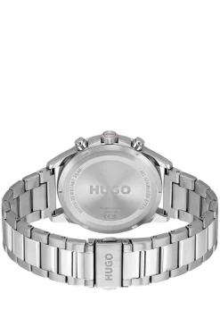 #Drift black-dial watch in stainless steel