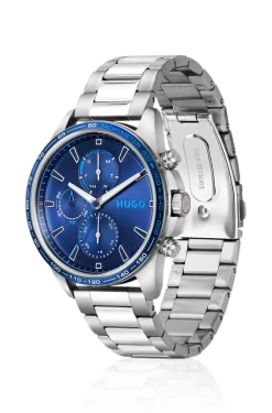 #Drift blue-dial watch in stainless steel