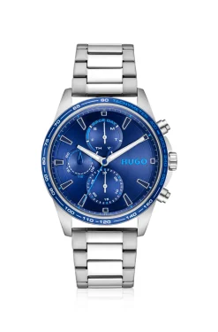#Drift blue-dial watch in stainless steel
