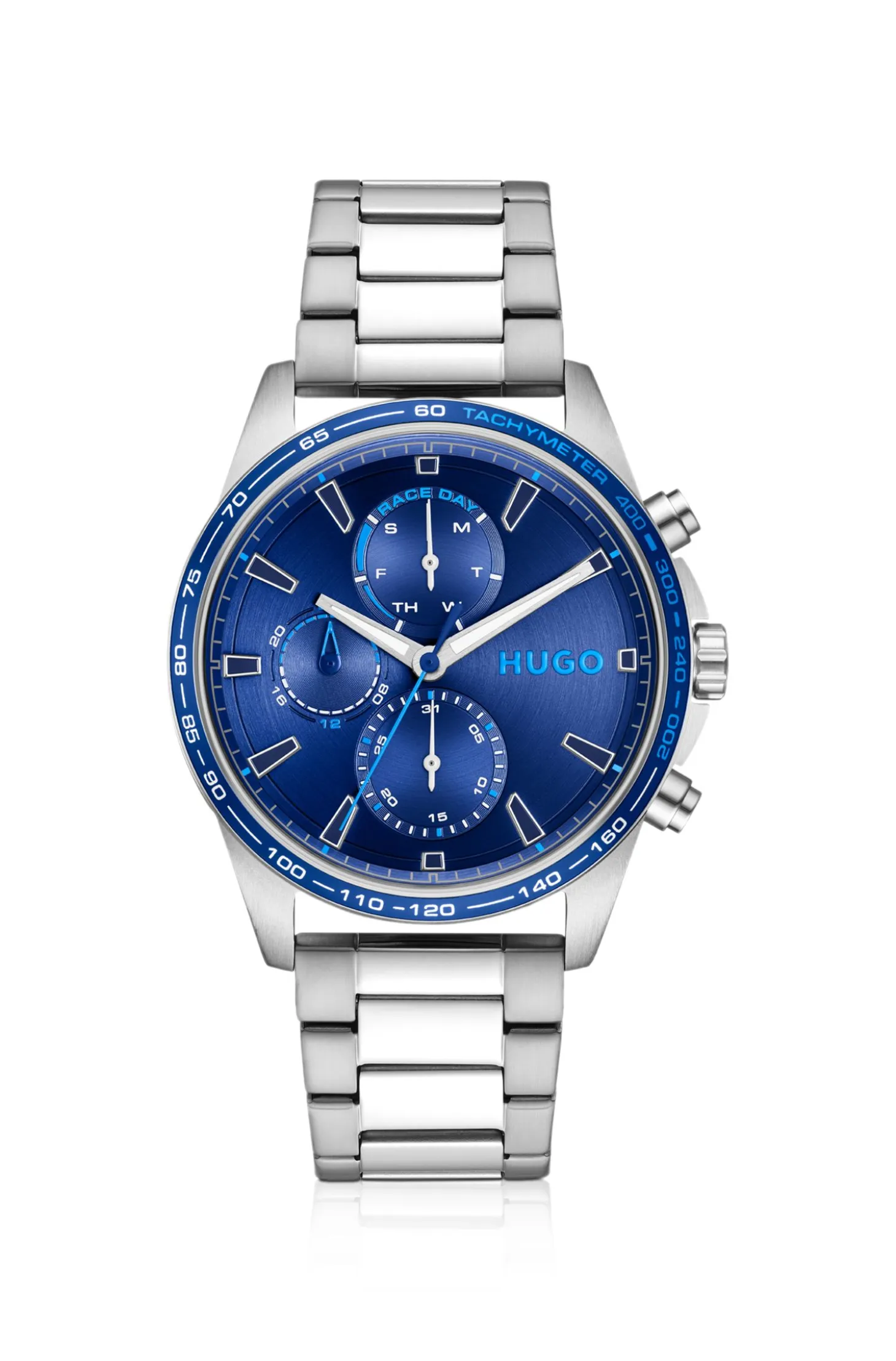 #Drift blue-dial watch in stainless steel