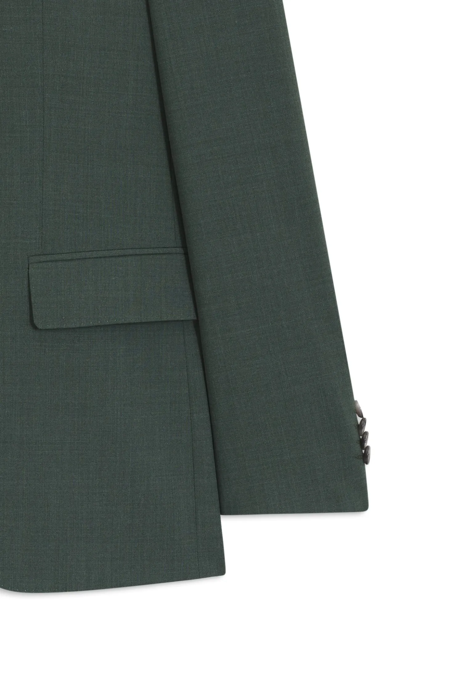Easy-care suit in stretch cloth with wool