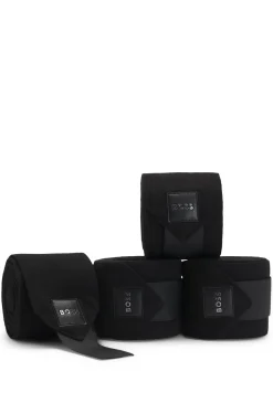Equestrian bandages with riptape fastening