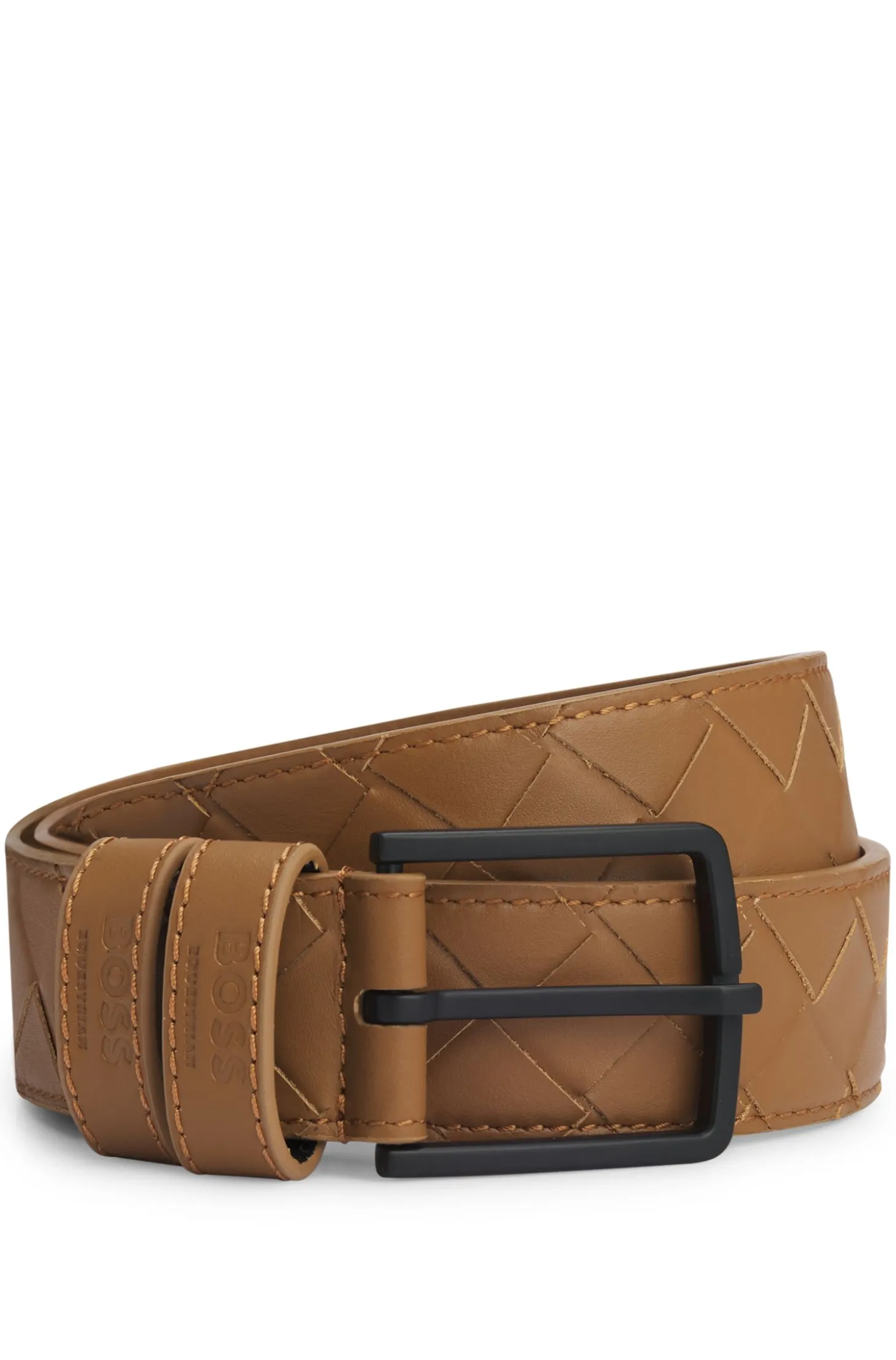 Equestrian belt in braided leather
