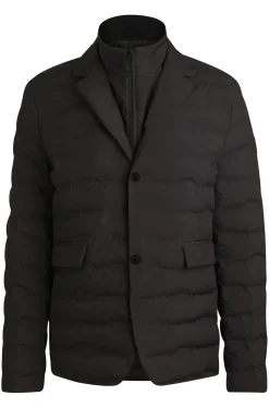 Equestrian blazer-style quilted jacket