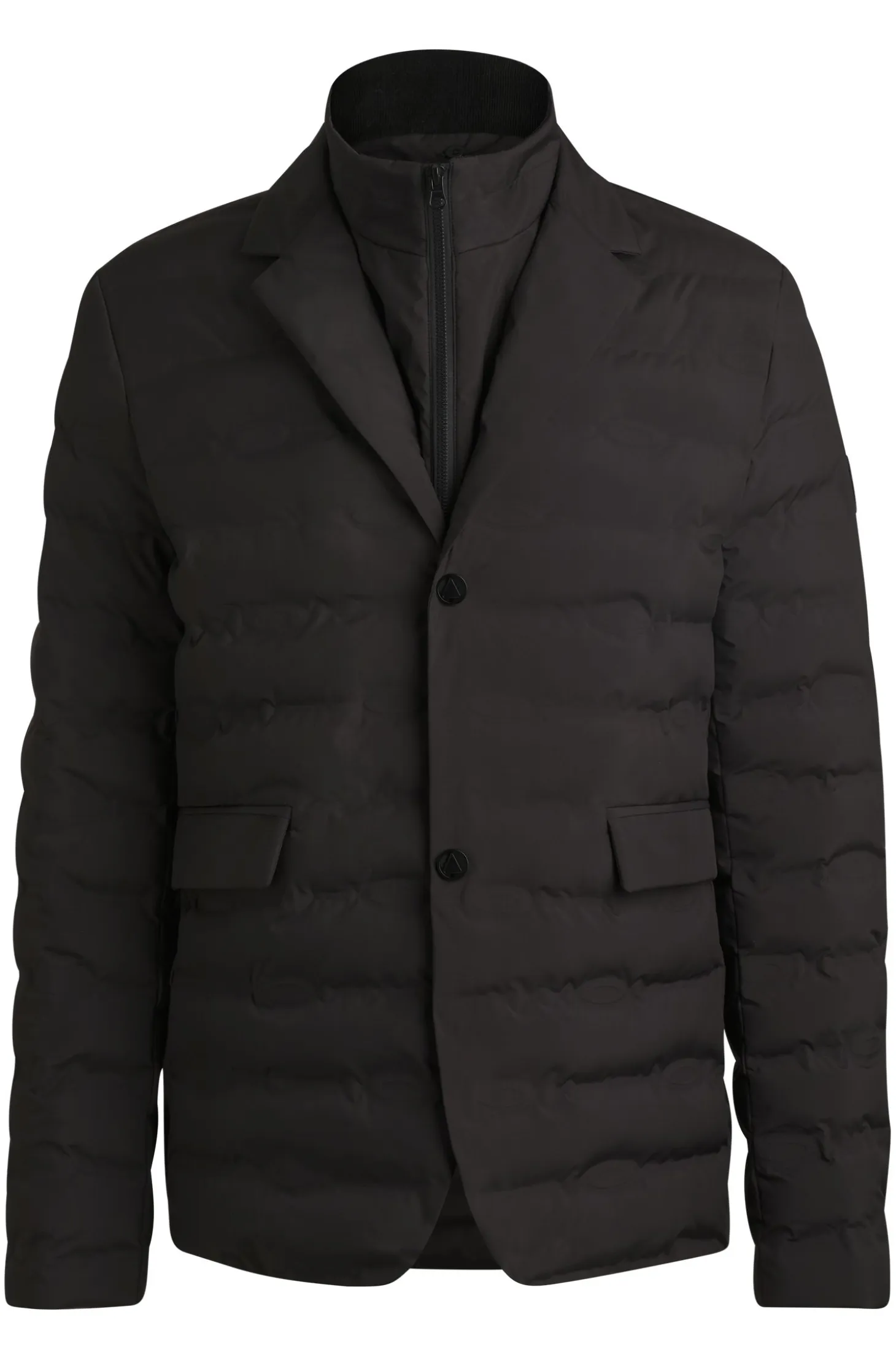Equestrian blazer-style quilted jacket