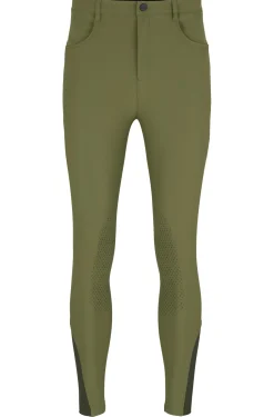 Equestrian breeches with knee grips