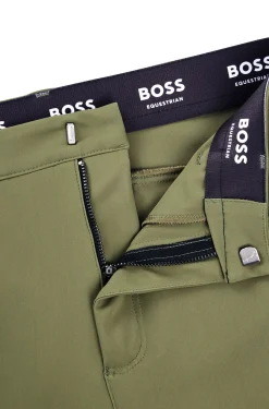 Equestrian breeches with knee grips