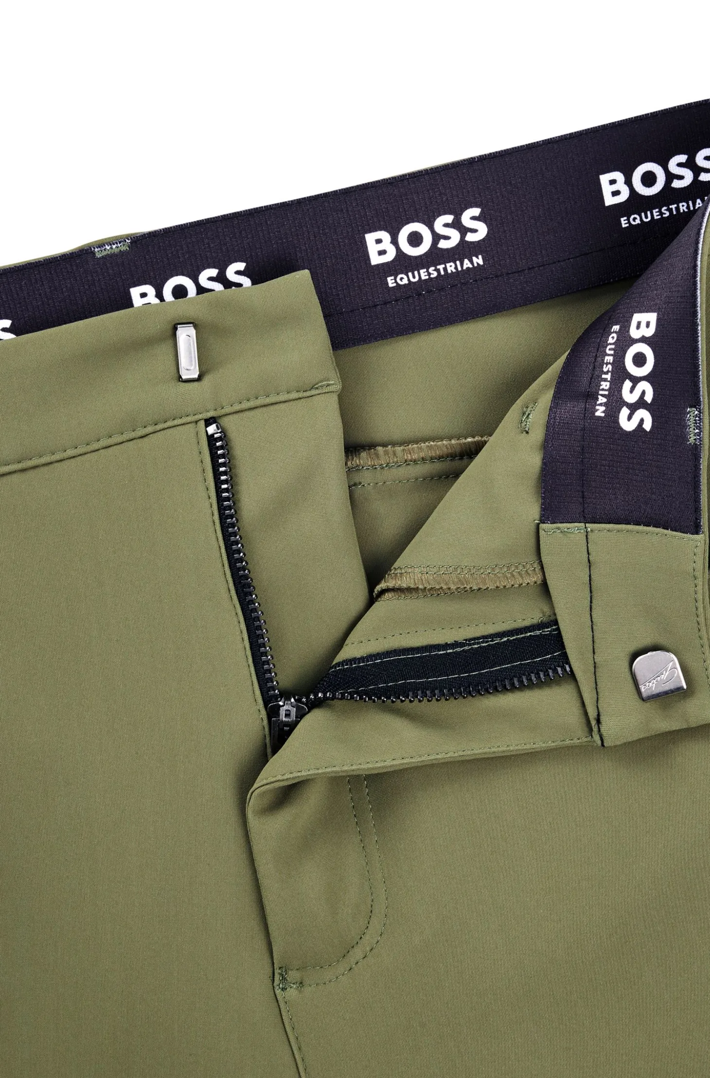 Equestrian breeches with knee grips