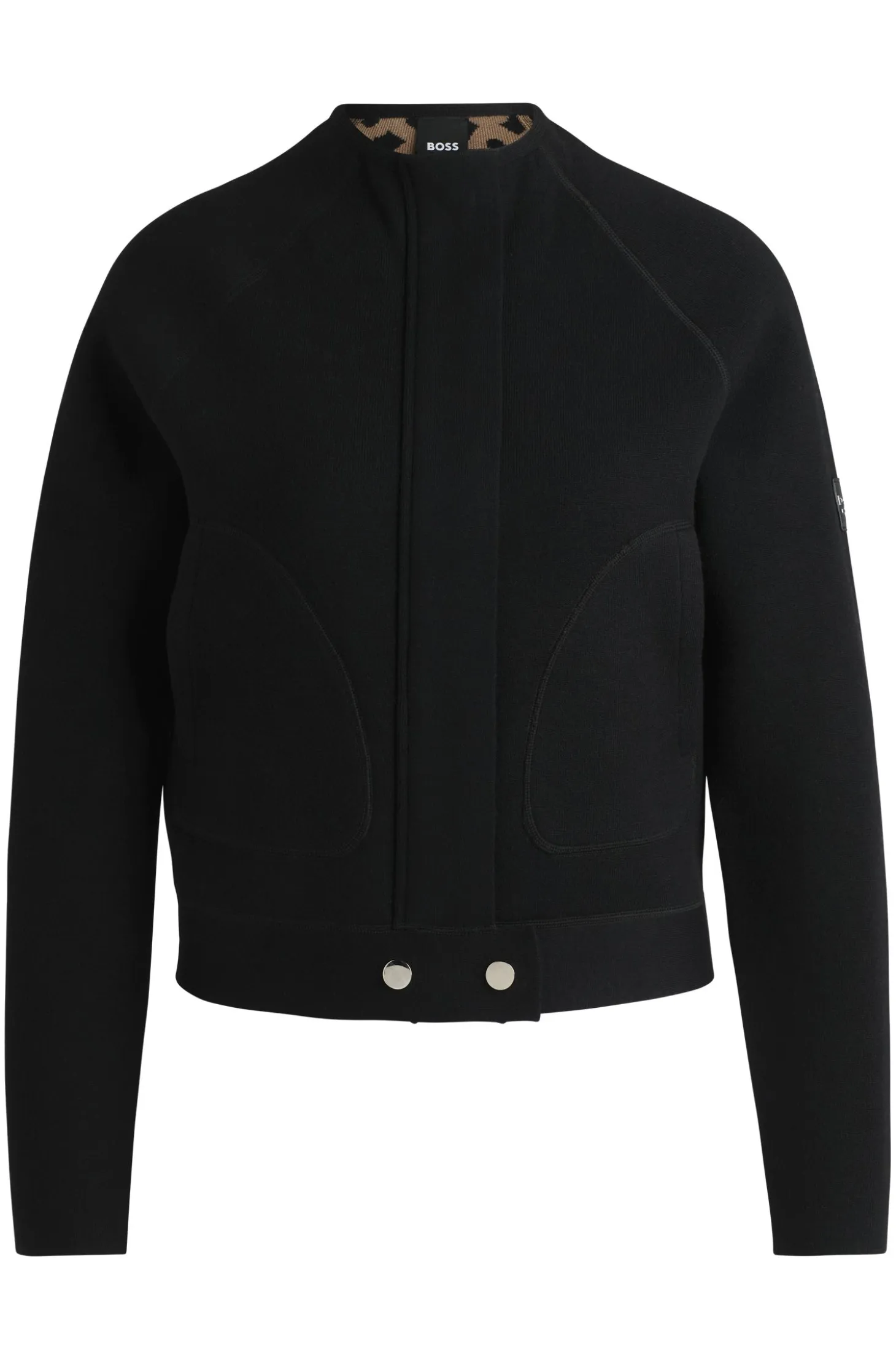 Equestrian cardigan with concealed closure