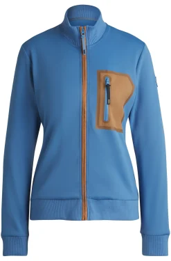 Equestrian cardigan with zipped chest pocket