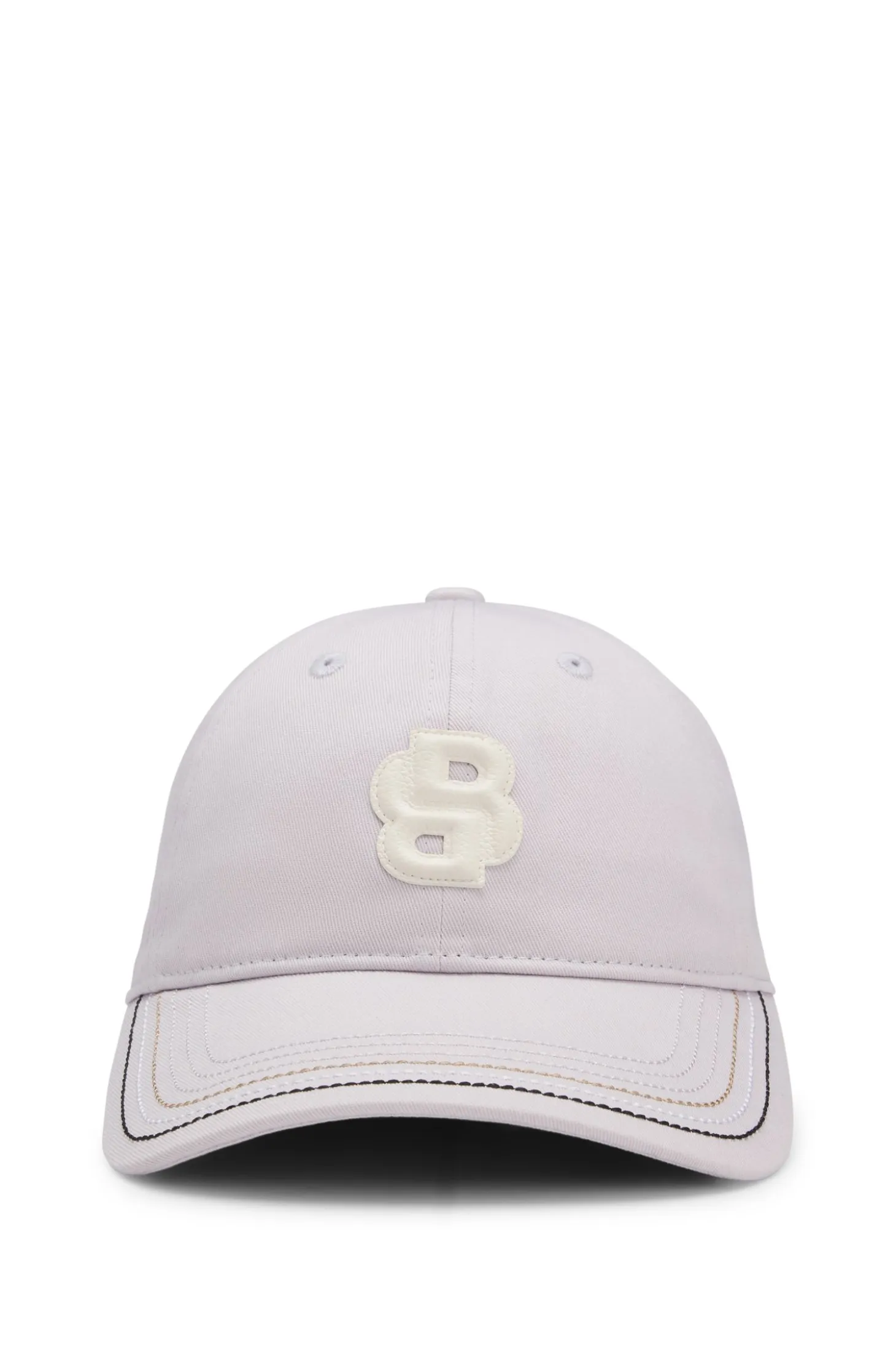 Equestrian cotton cap with Double B monogram
