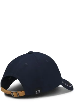 Equestrian cotton cap with Double B monogram