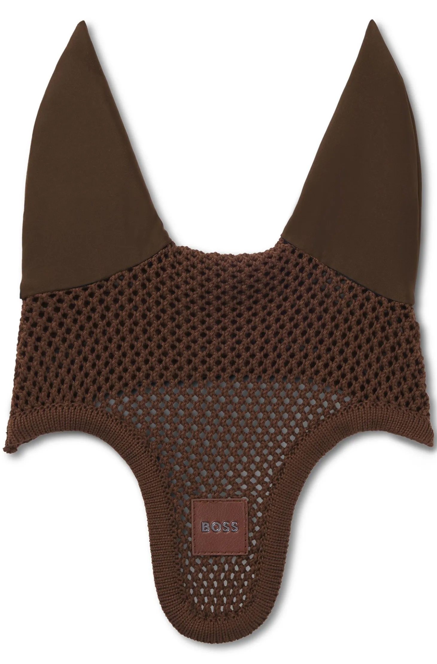 Equestrian crochet-knit fly veil