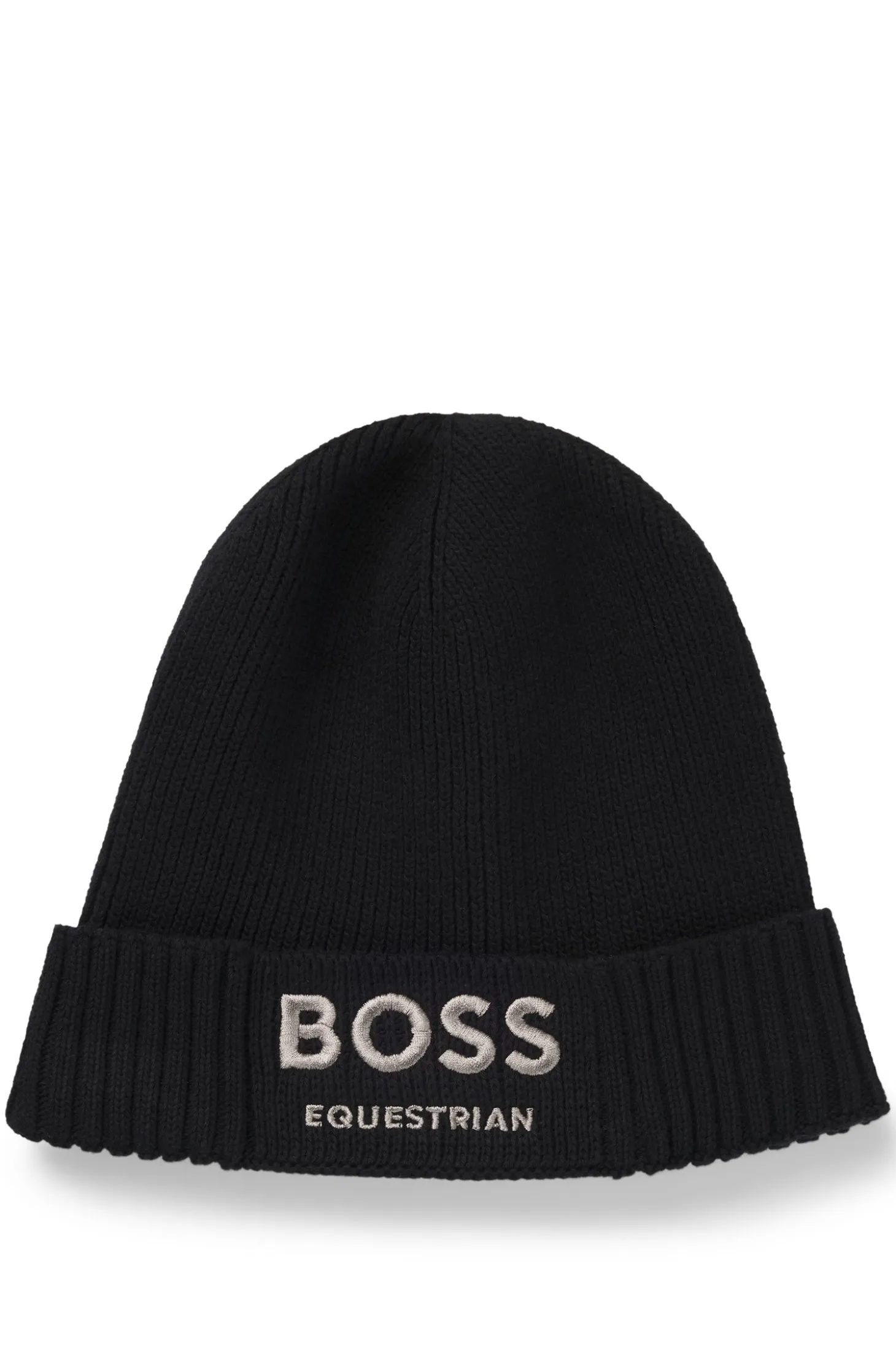 Equestrian fisherman beanie hat in cotton