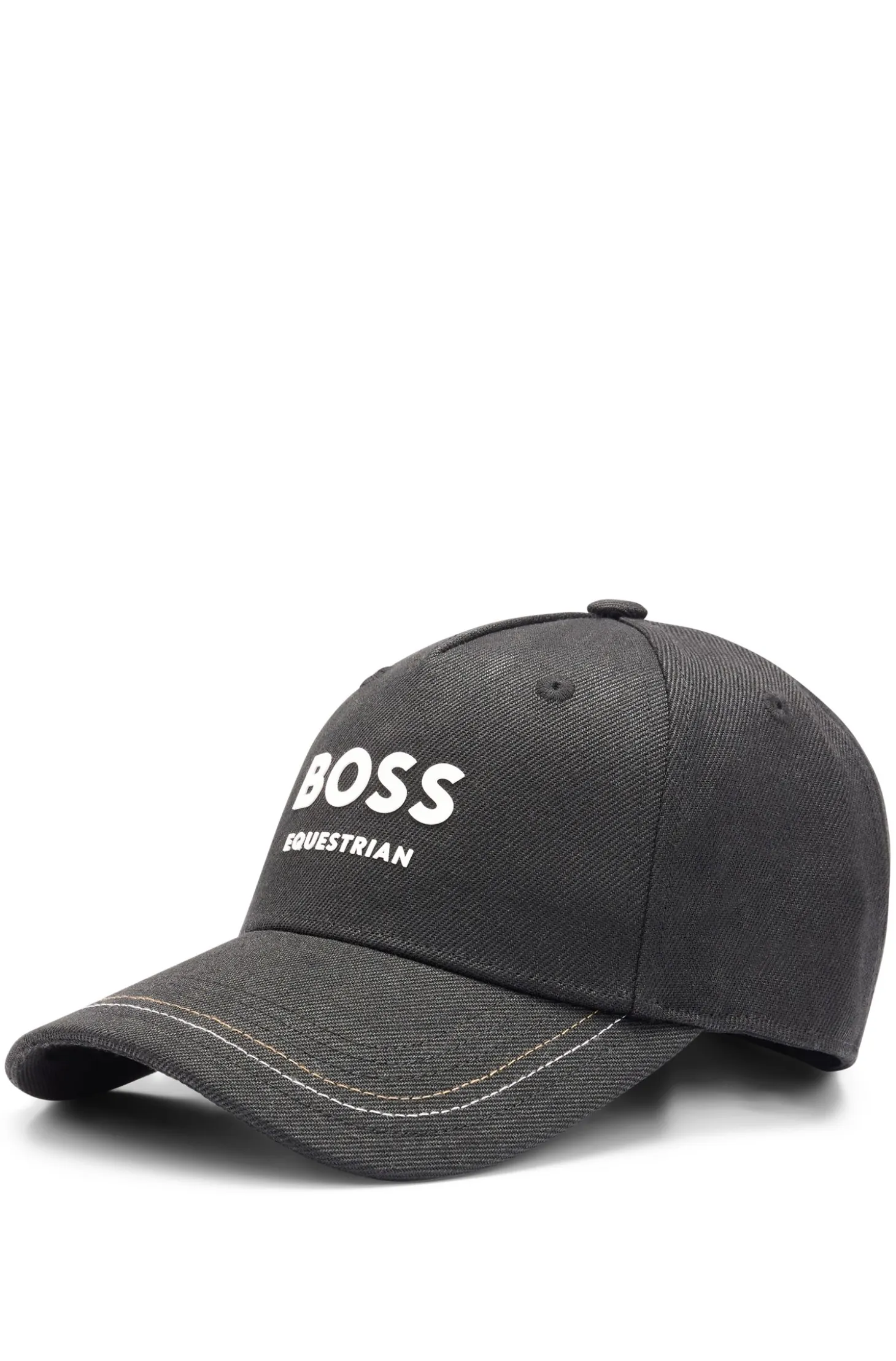 Equestrian five-panel cap with logo details