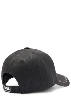 Equestrian five-panel cap with logo details