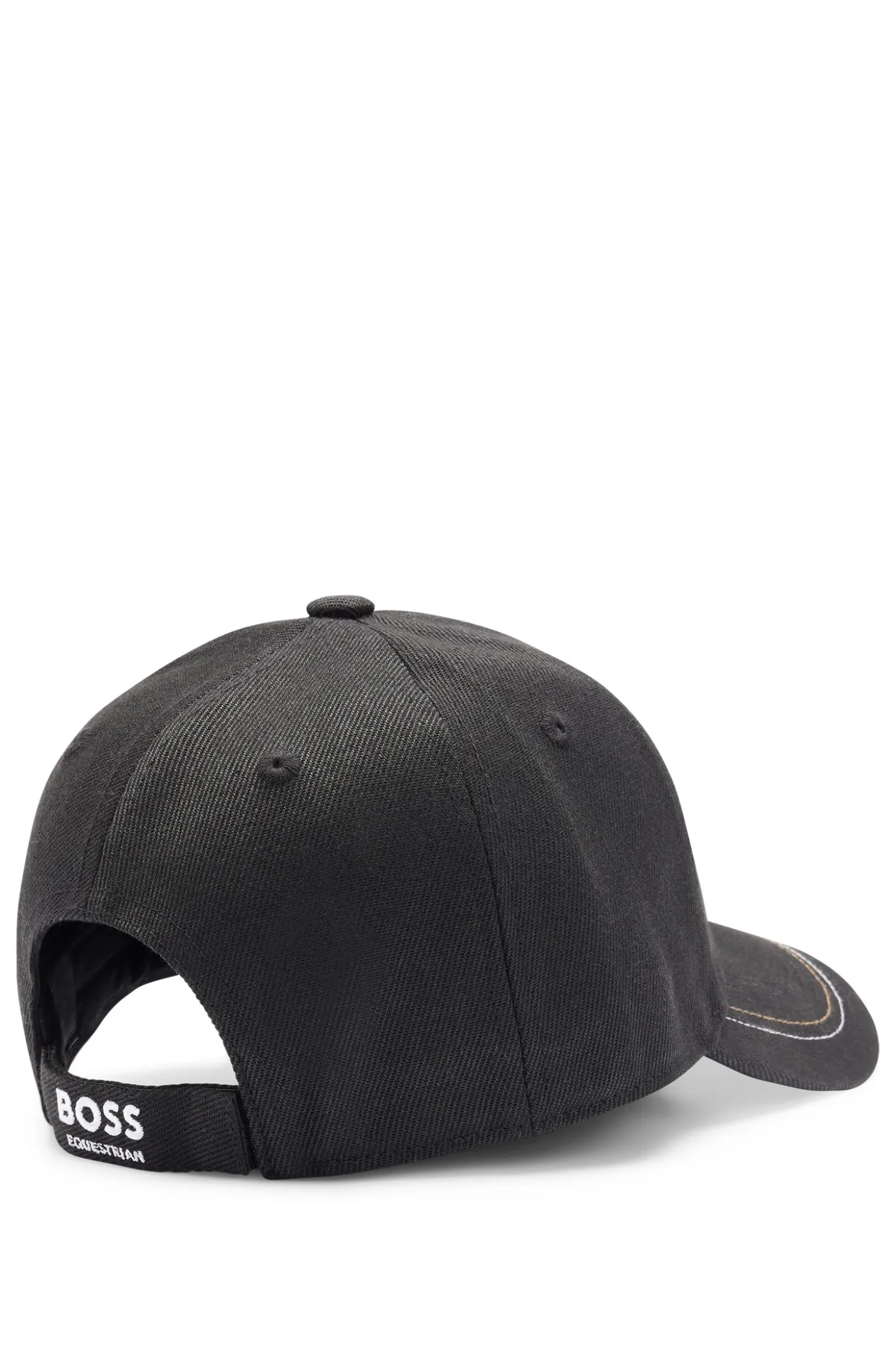 Equestrian five-panel cap with logo details