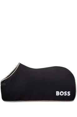 Equestrian fleece fast-drying sweat rug with contrast logo