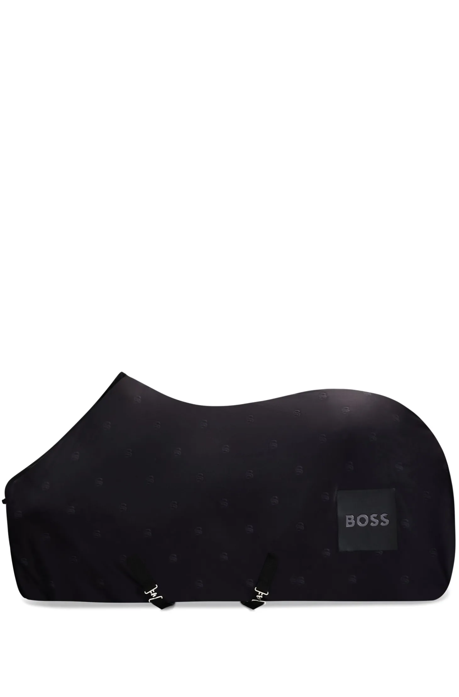 Equestrian fleece rug with Double B monograms
