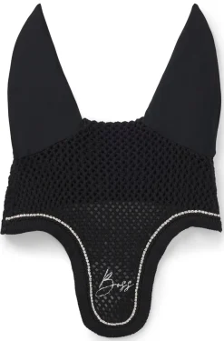 Equestrian fly veil with crystal trim