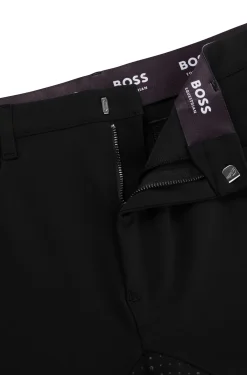 Equestrian full-grip breeches in power-sport fabric