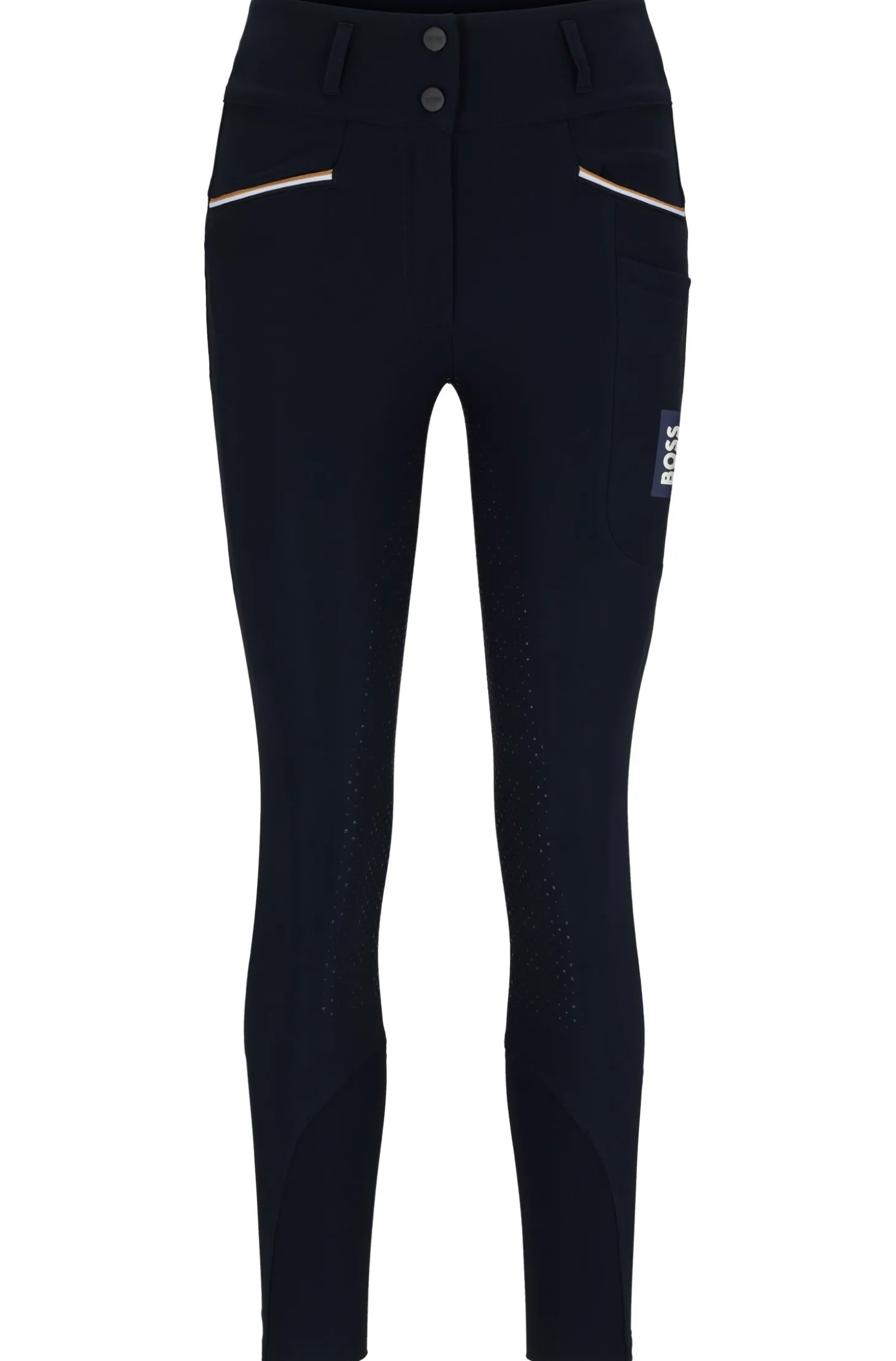 Equestrian full-grip breeches with phone pocket