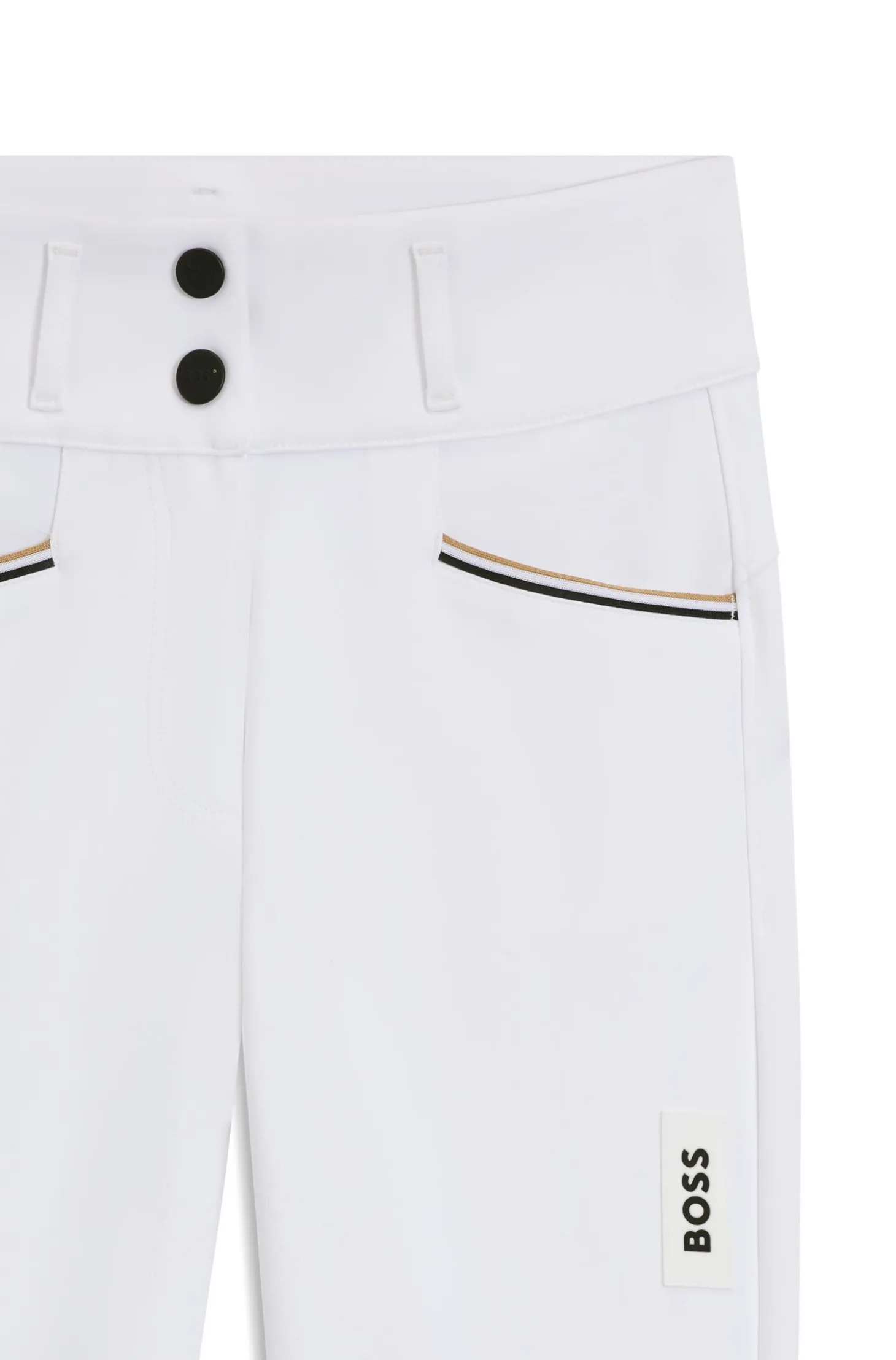Equestrian full-grip breeches in power-stretch material