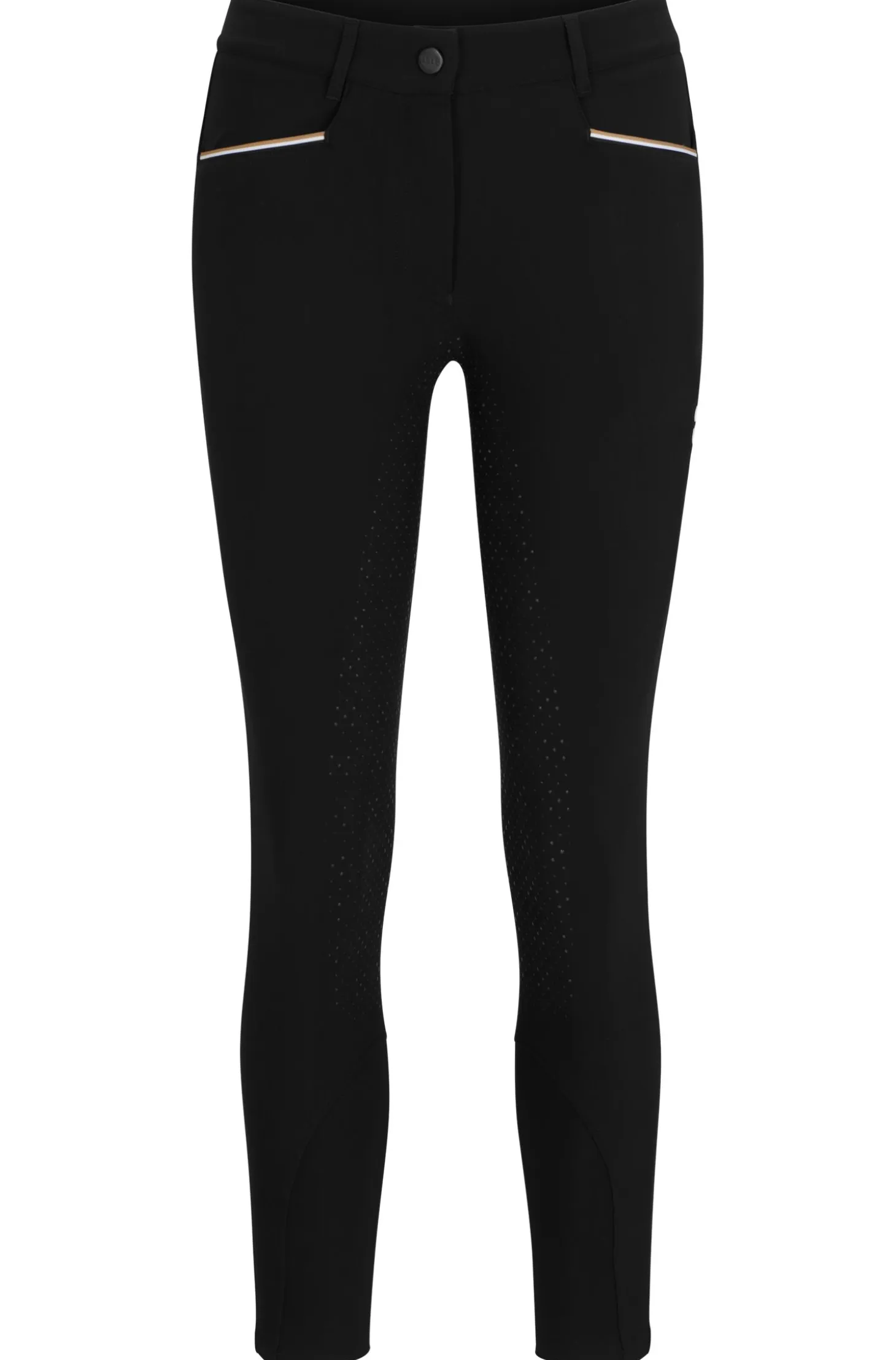 Equestrian full-grip breeches in power-stretch material