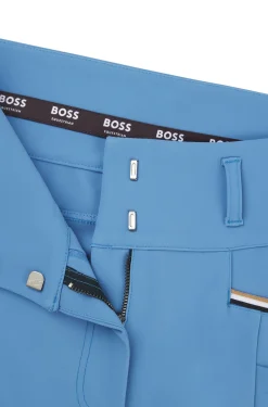 Equestrian full-grip breeches with four-way stretch