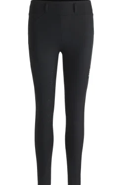 Equestrian full-grip breeches with four-way stretch