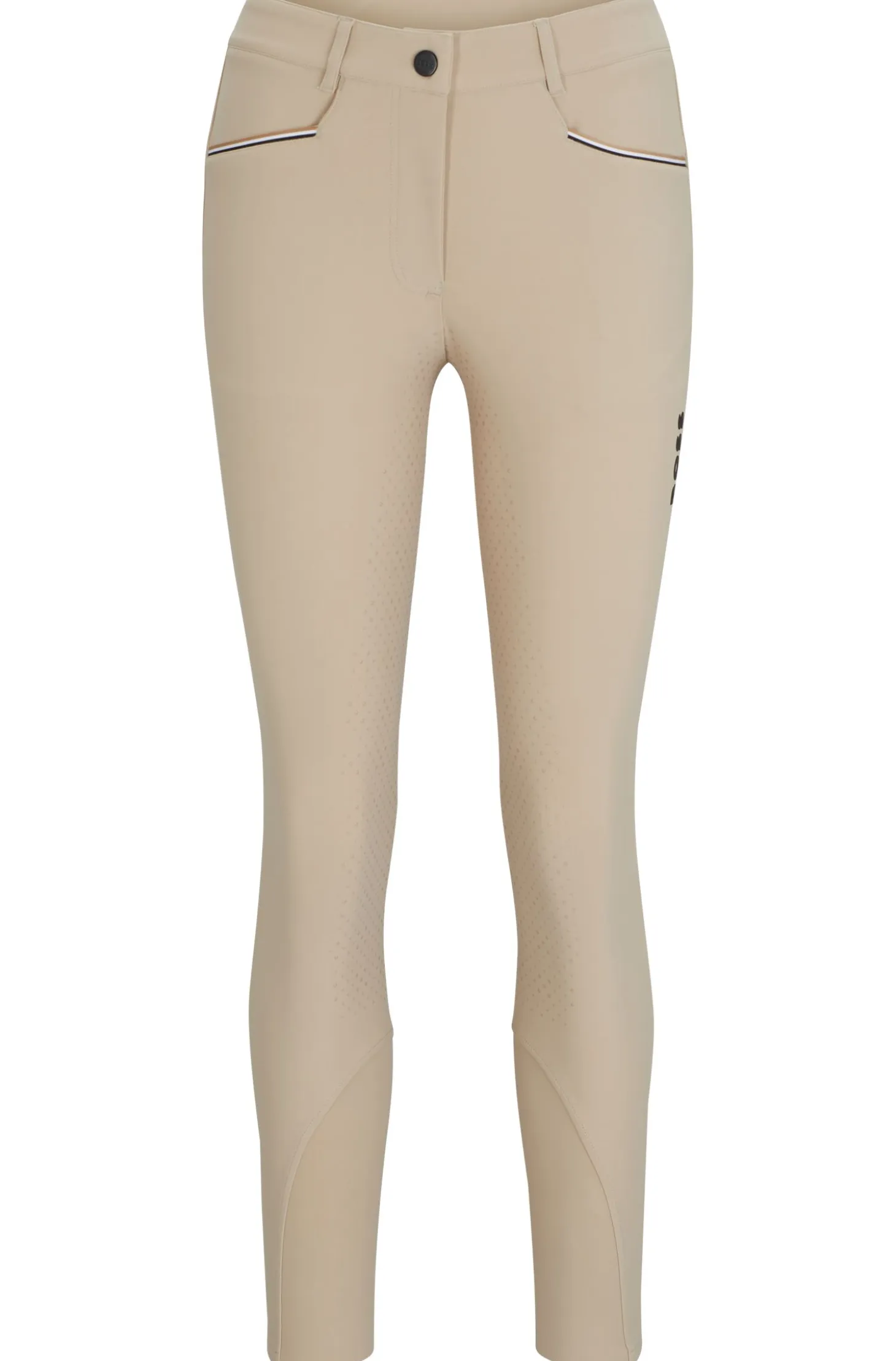 Equestrian full-grip breeches in power-stretch material