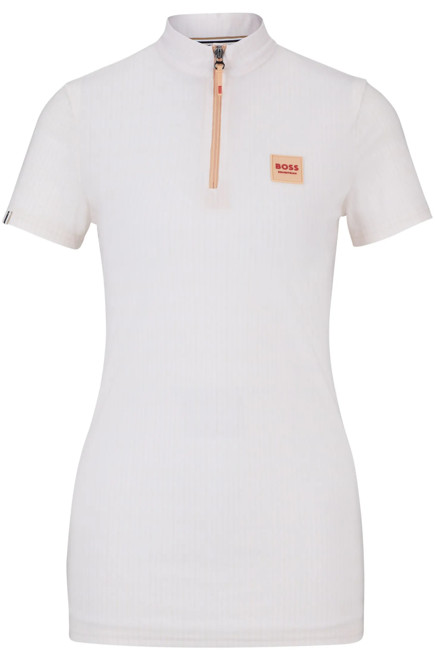 Equestrian half-sleeve training shirt in peach