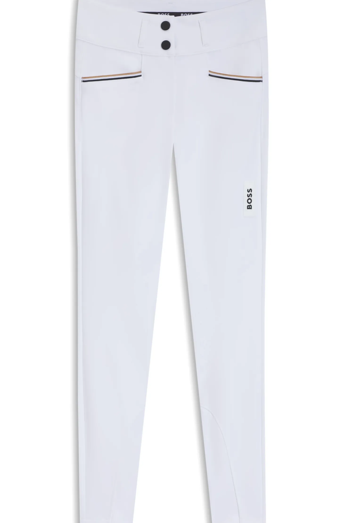 Equestrian high-waisted breeches with knee grip