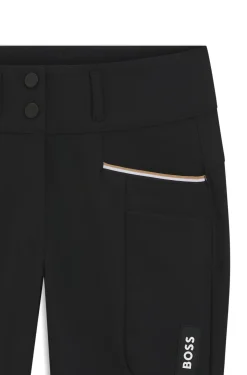 Equestrian high-waisted breeches with knee grip