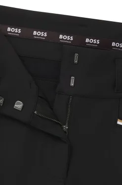 Equestrian high-waisted slim-fit breeches with knee grip