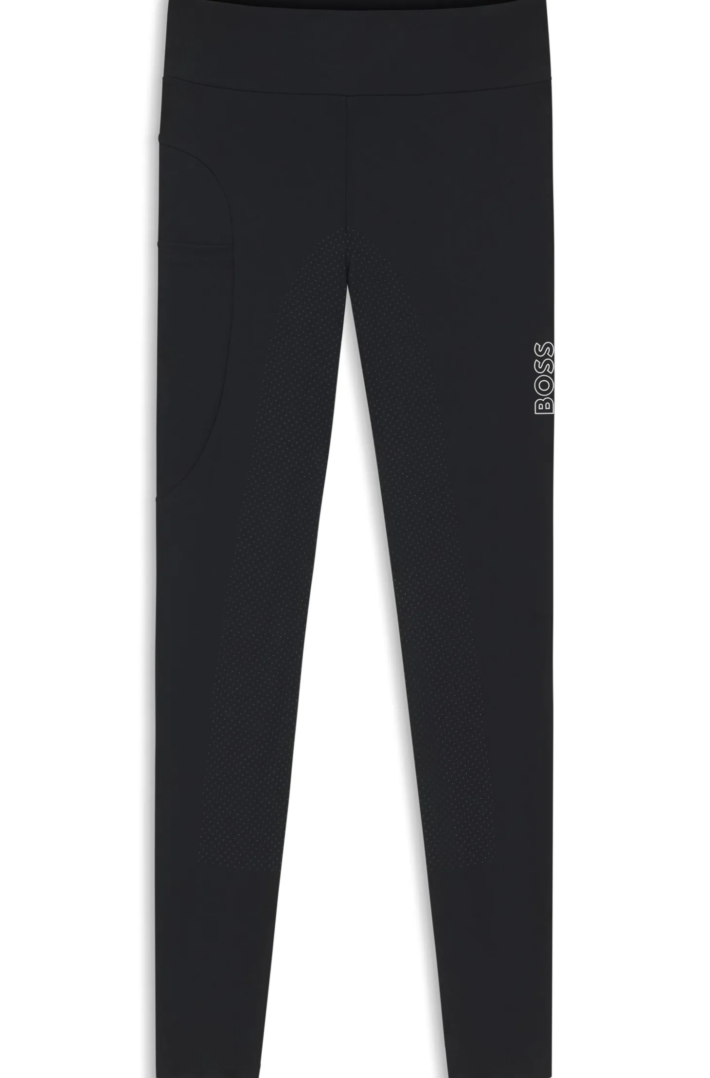 Equestrian high-waist leggings in power-stretch fabric