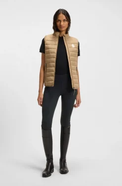 Equestrian high-waist leggings in power-stretch fabric