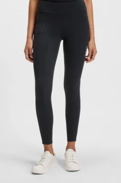 Equestrian high-waist leggings in power-stretch fabric